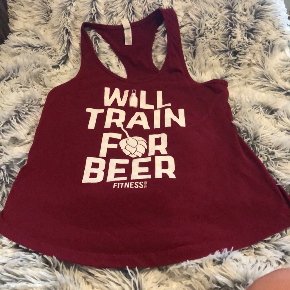 Maroon workout tank